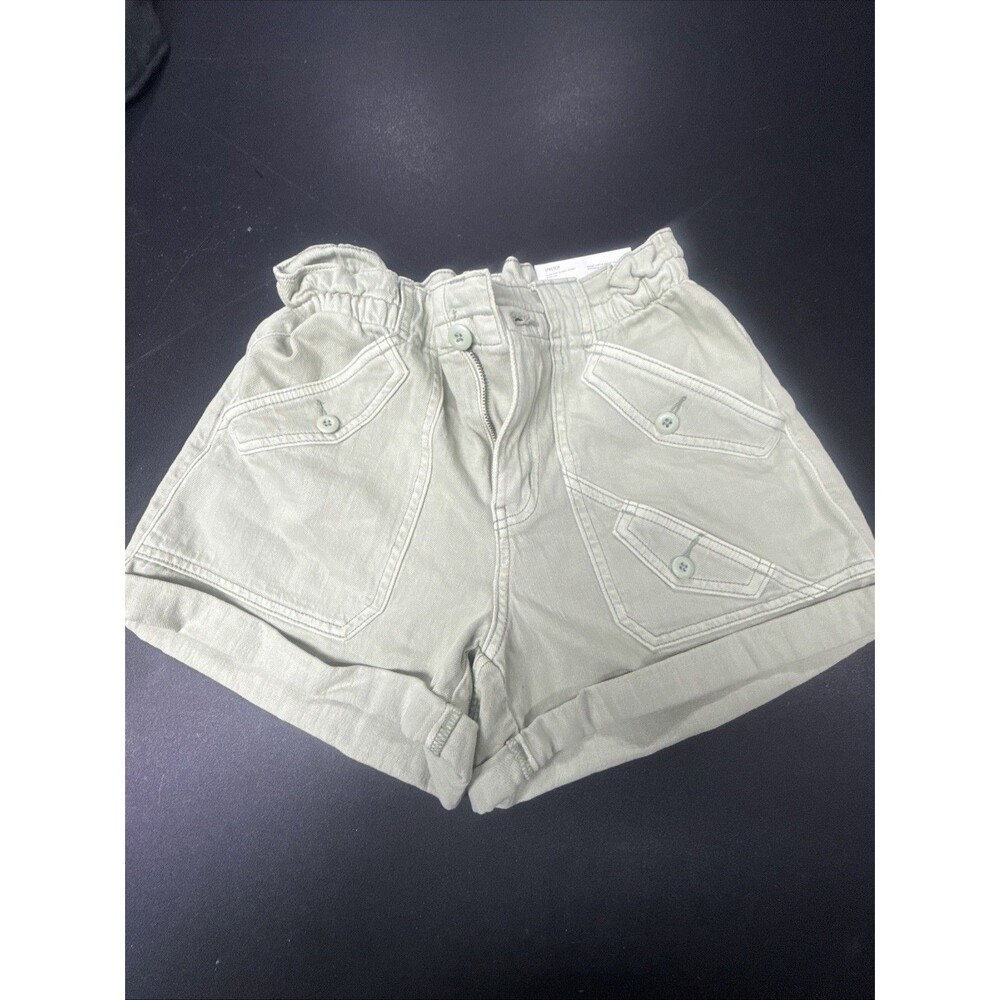 NWT Women’s Size 2 American Eagle High Rise Baggie Shorts Stretch Light Green